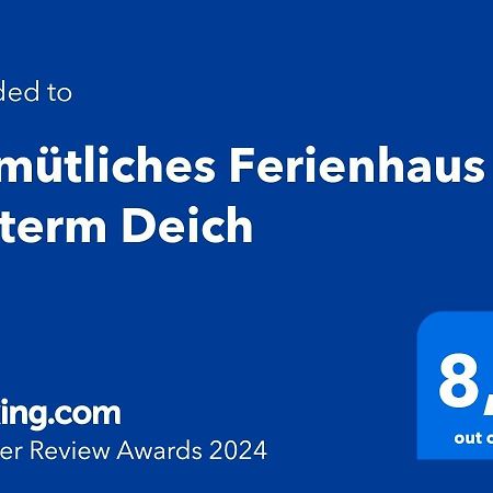 Gemuetliches Ferienhaus Hinterm Deich 北滩岛 外观 照片